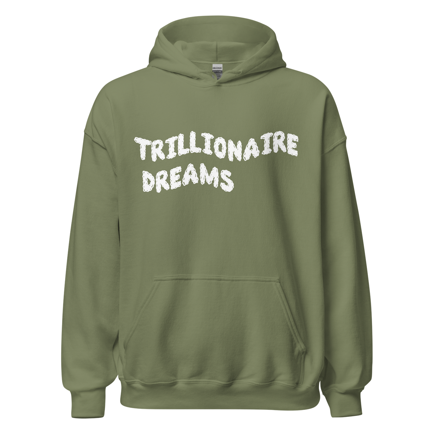 Trilionaire Dreams White Wavy Unisex Hoodie