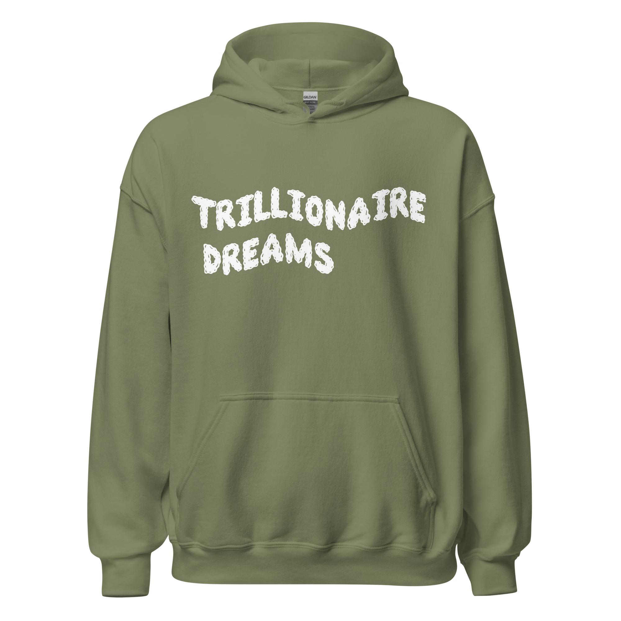 Trilionaire Dreams White Wavy Unisex Hoodie