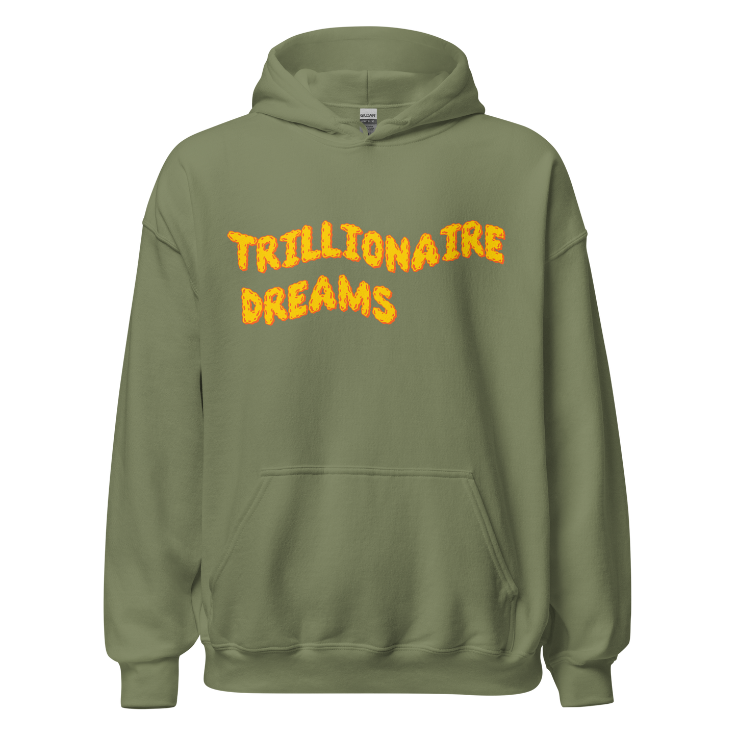 Trillionaire Dreams Yellow/Orange Wavy Logo Unisex Hoodie