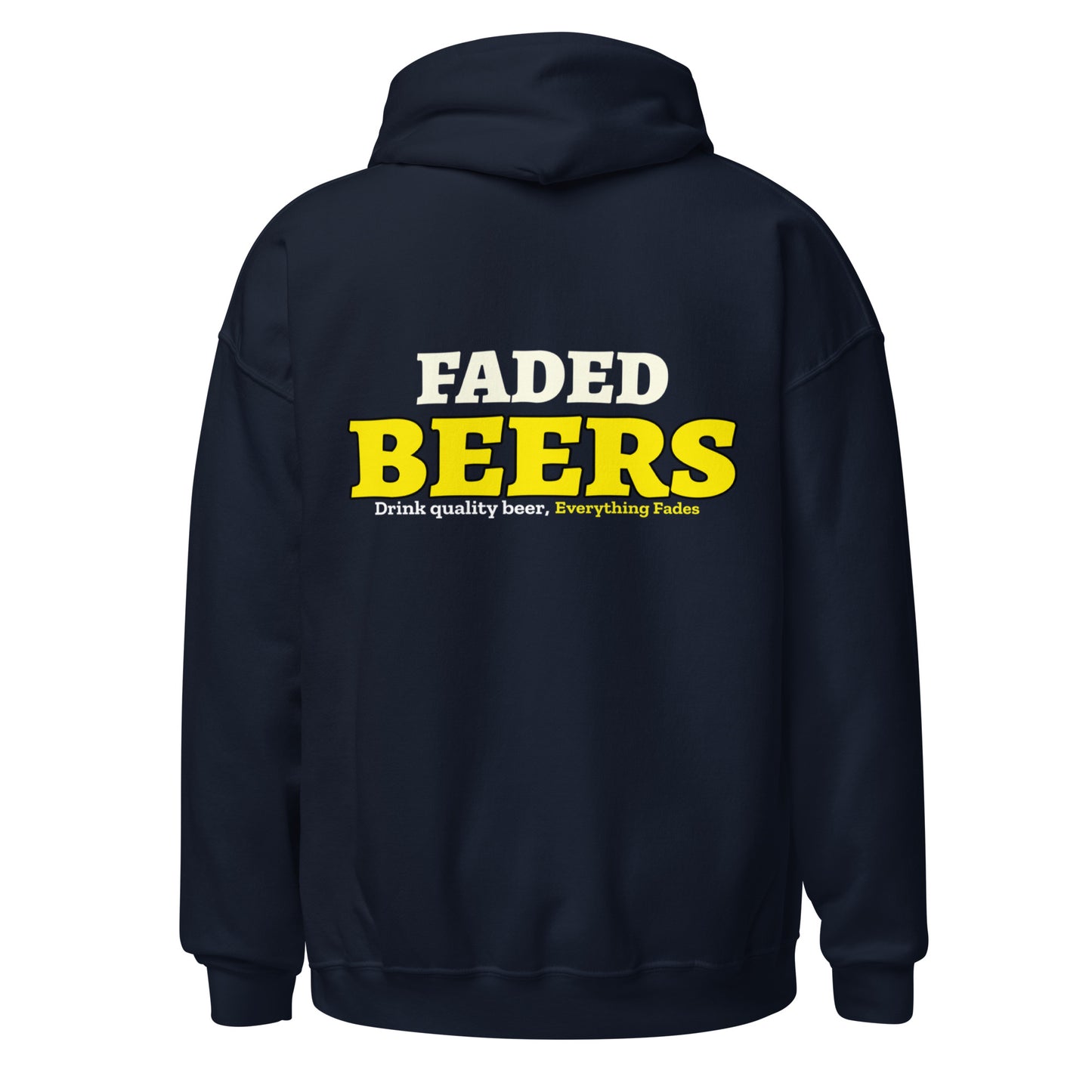 Faded Beers (Collar Logo/Back Logo) Unisex Hoodie