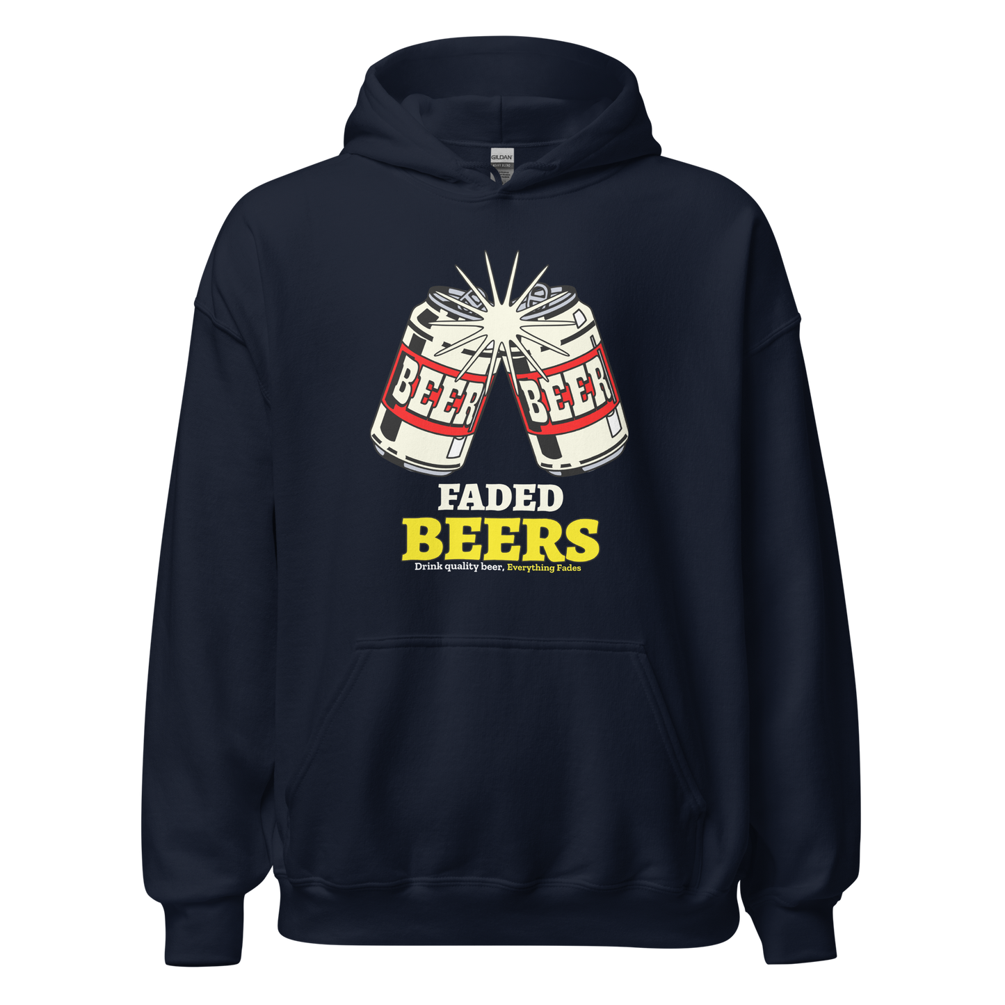 Faded Beers Unisex Hoodie