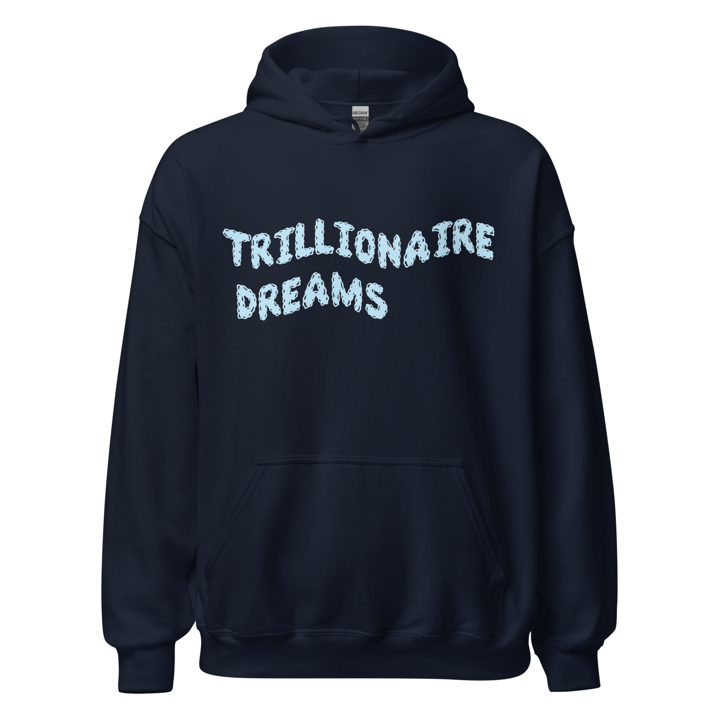 Trillionaire Dreams Baby Blue Wavy Logo Unisex Hoodie