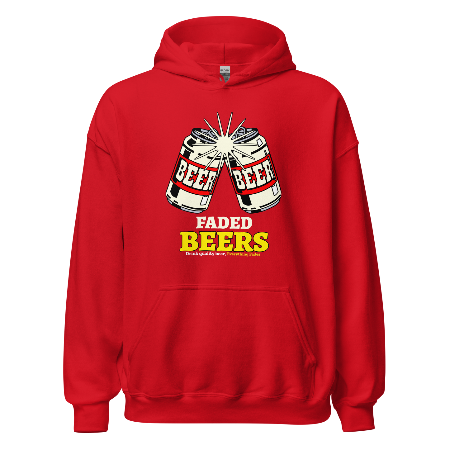 Faded Beers Unisex Hoodie