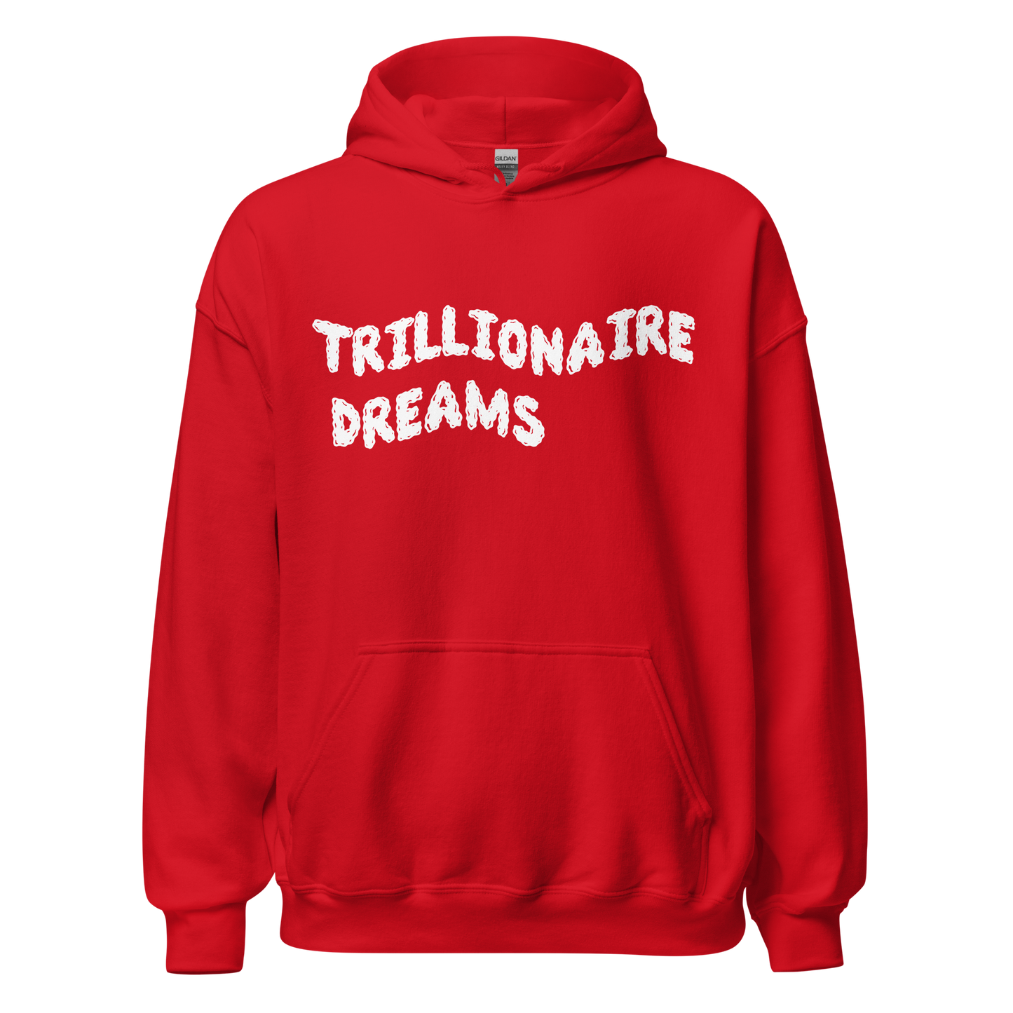 Trilionaire Dreams White Wavy Unisex Hoodie