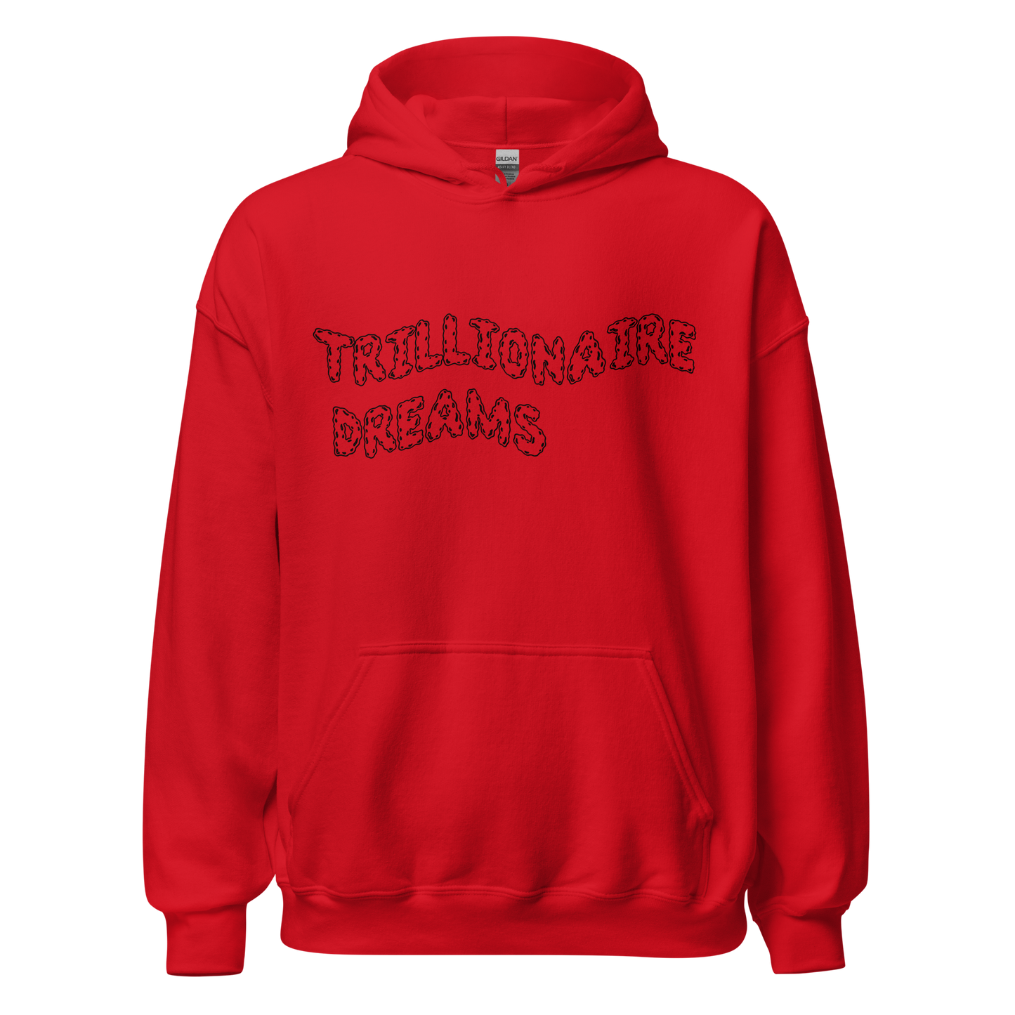 Trillionaire Dreams Black Outline Wavy Logo Unisex Hoodie