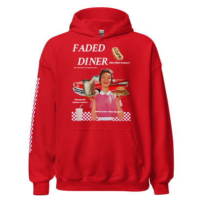 Faded Diner Unisex Hoodie