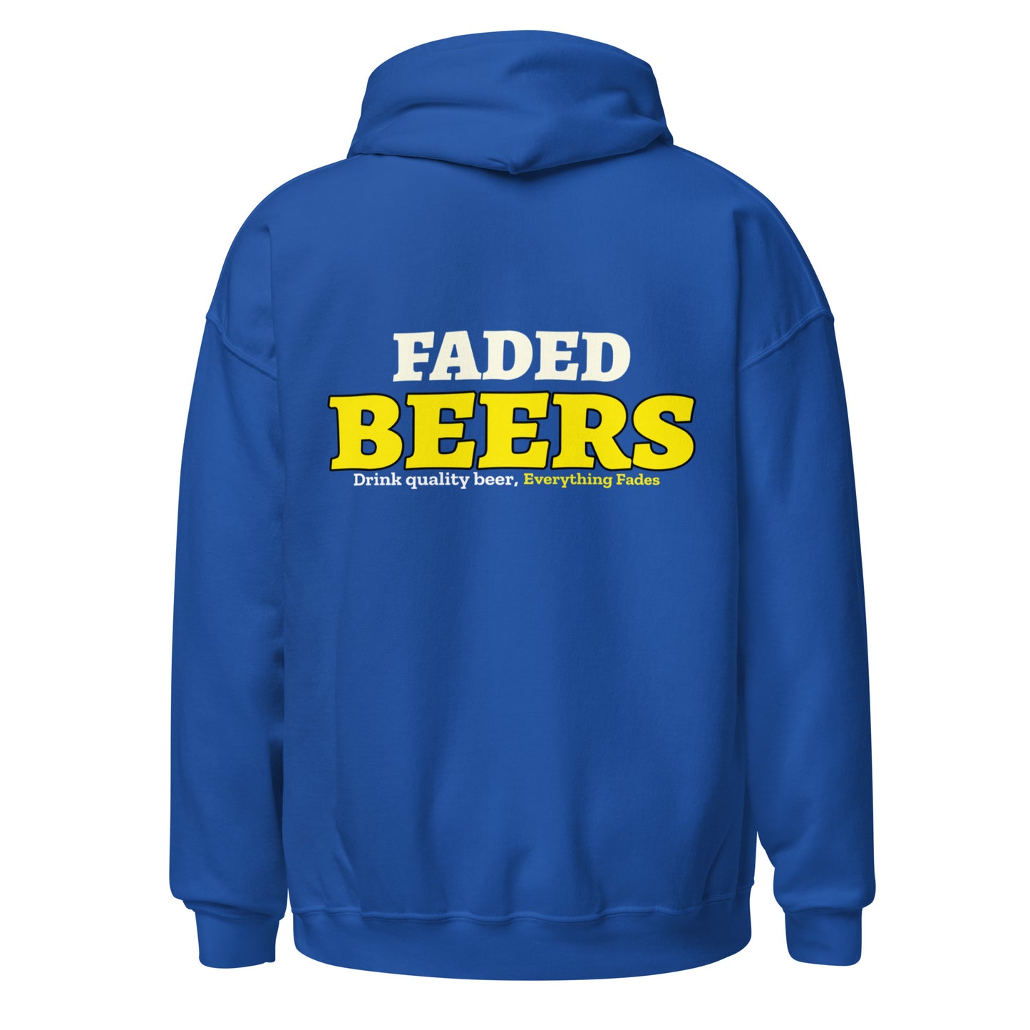 Faded Beers (Collar Logo/Back Logo) Unisex Hoodie