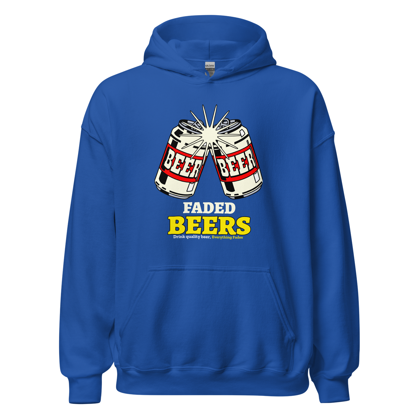 Faded Beers Unisex Hoodie