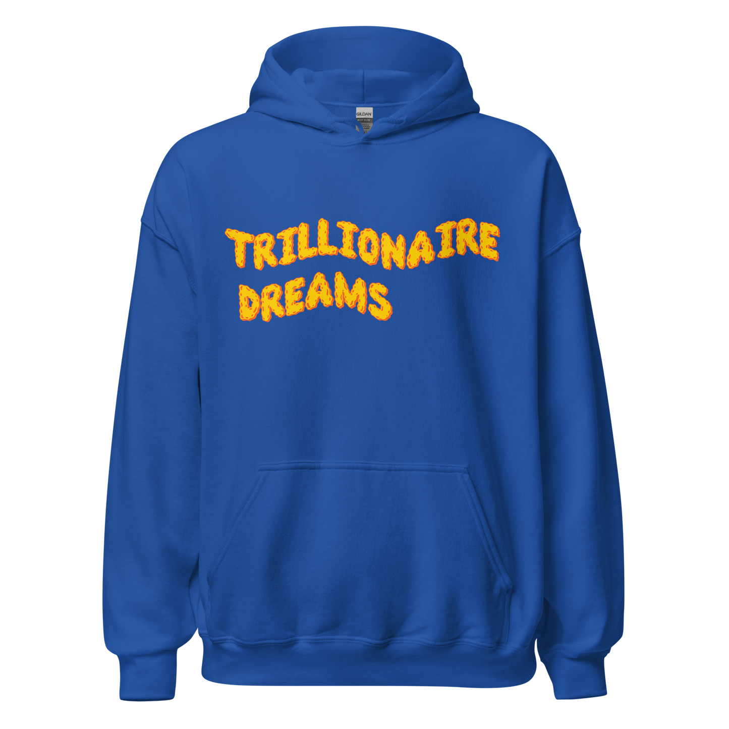 Trillionaire Dreams Yellow/Orange Wavy Logo Unisex Hoodie