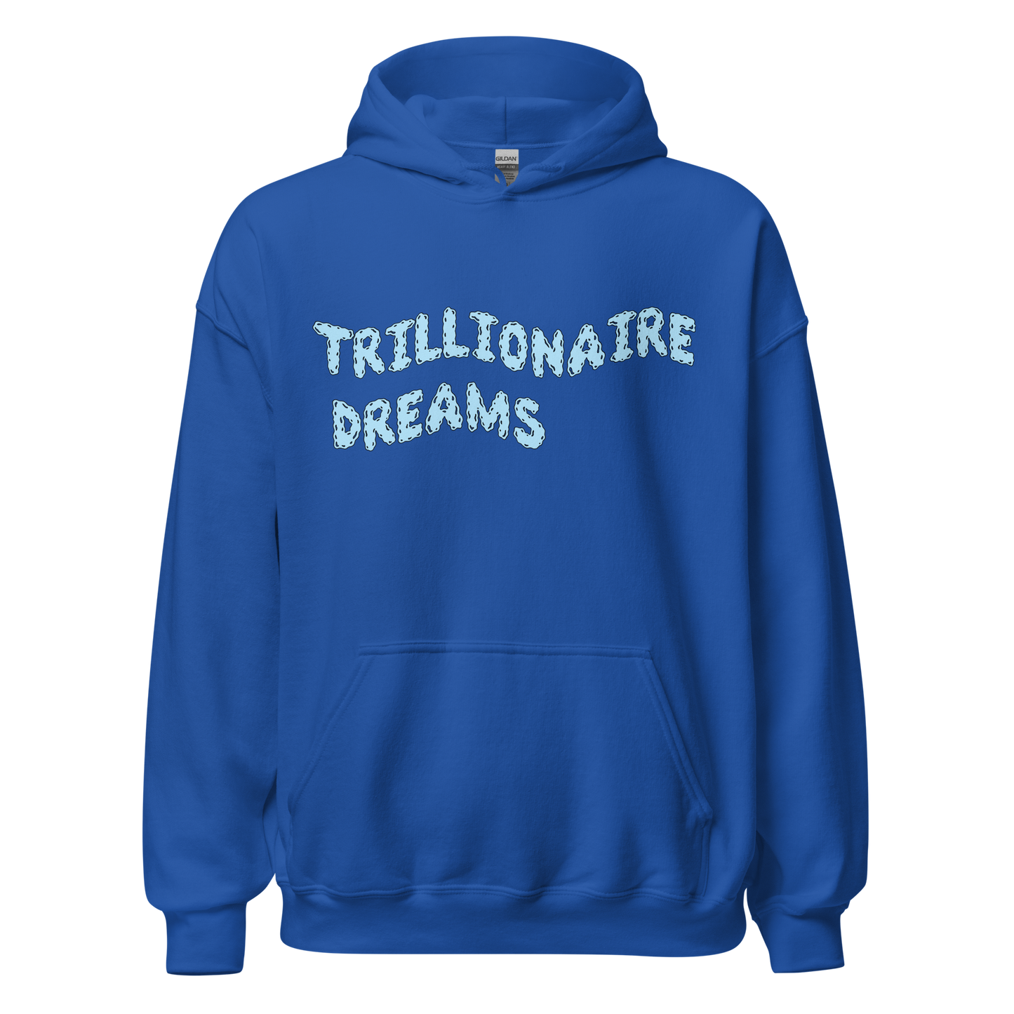 Trillionaire Dreams Baby Blue Wavy Logo Unisex Hoodie