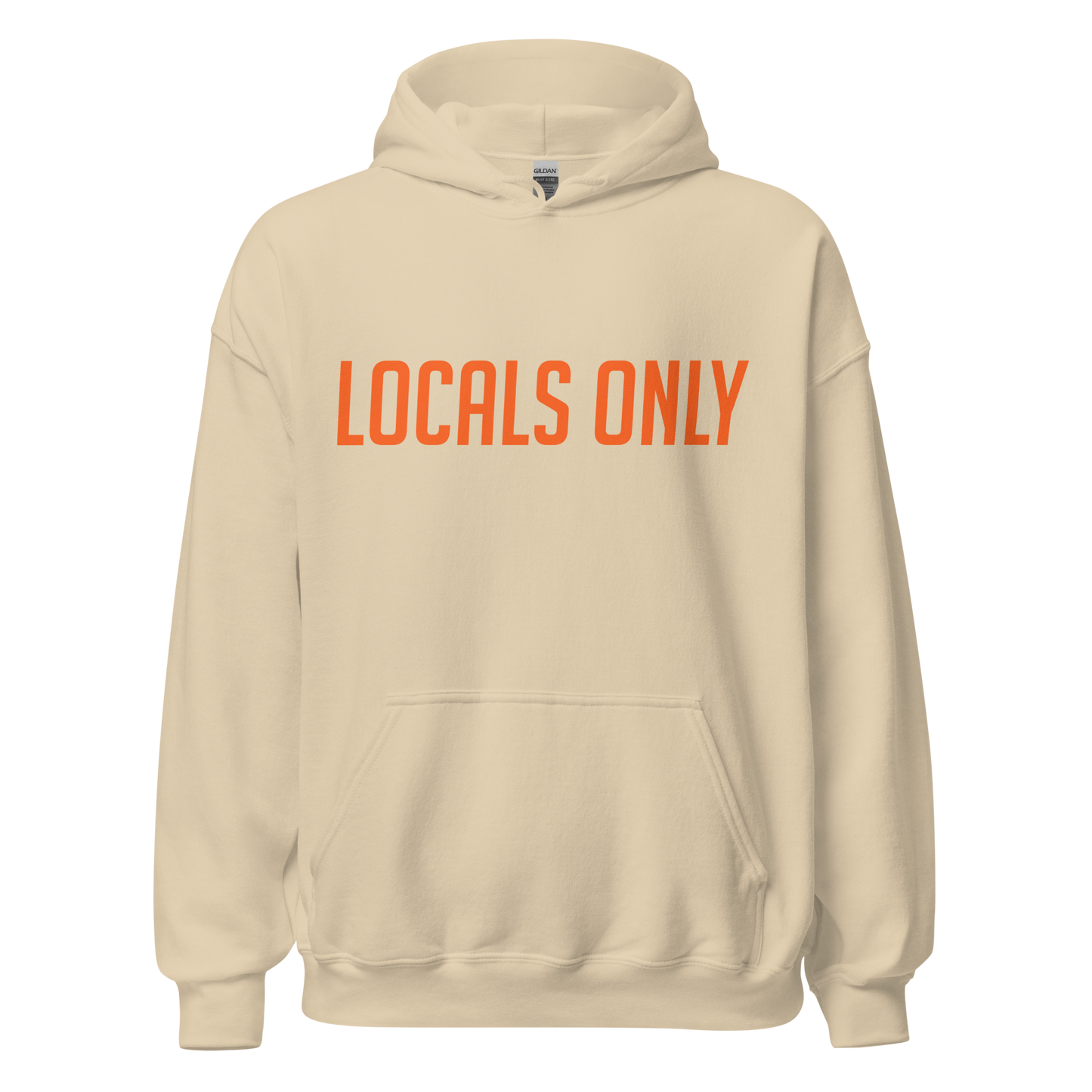 Dort Hwy. Clothing Dept. Orange Font Unisex Hoodie