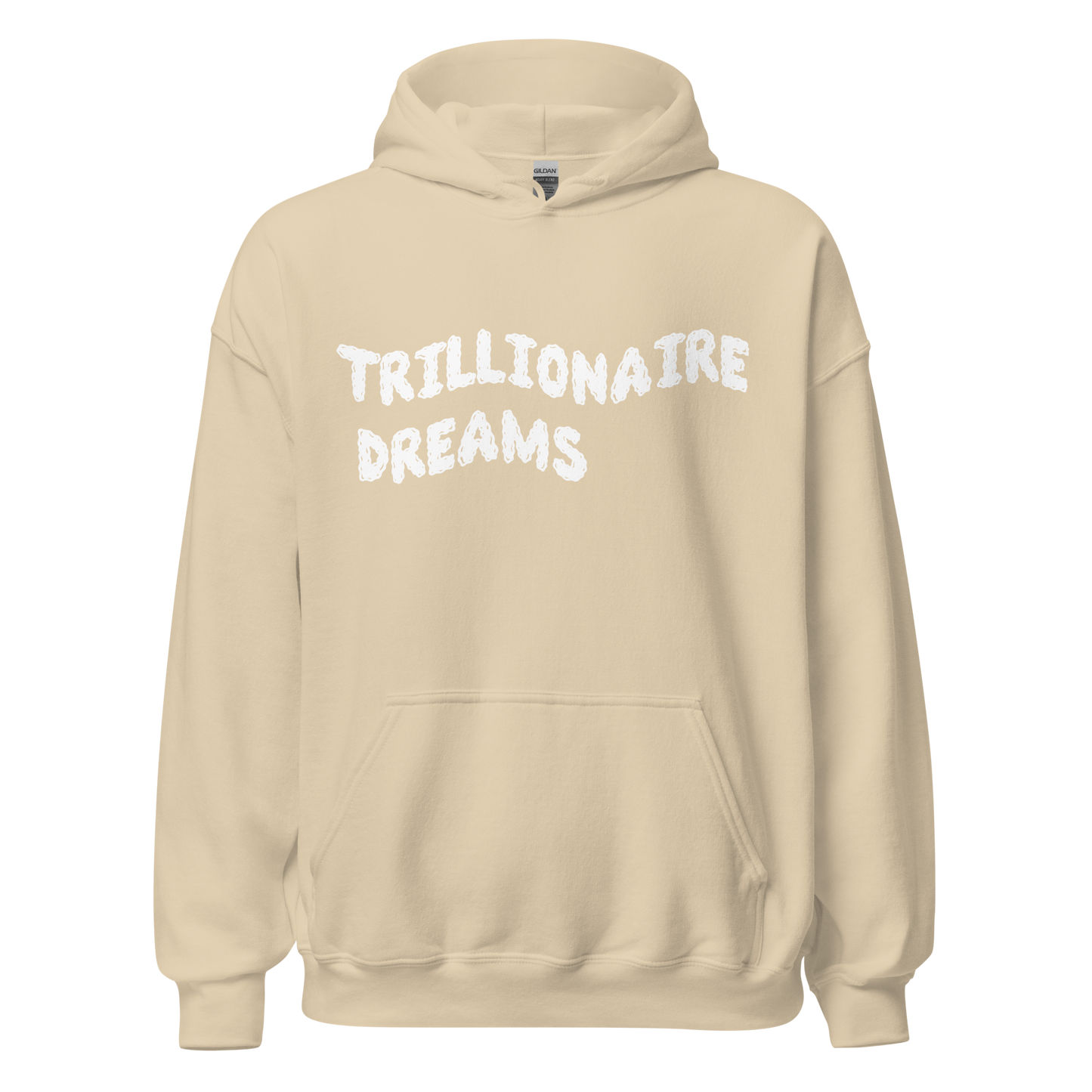 Trilionaire Dreams White Wavy Unisex Hoodie