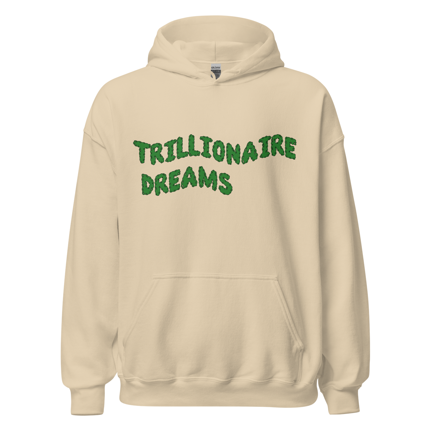 Trillionaire Dreams Green Wavy Logo Unisex Hoodie