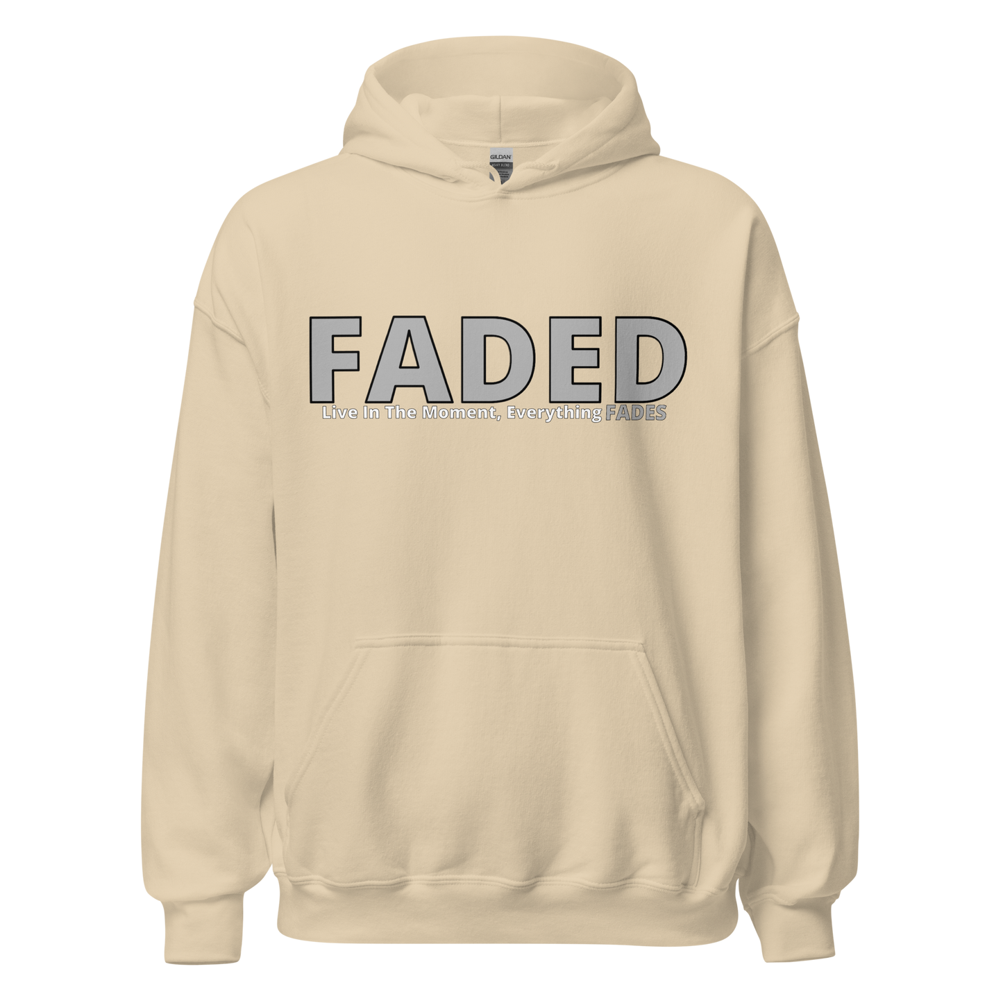 Faded (Grey Logo) “Live In The Moment” Unisex Hoodie