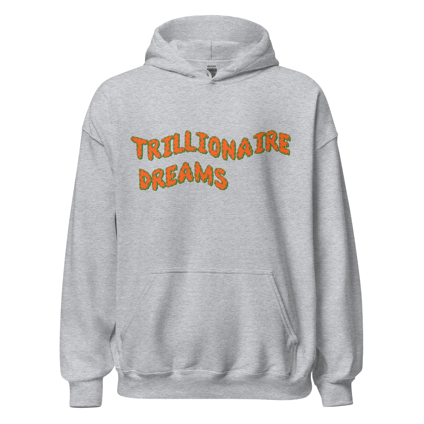 Trillionaire Dreams Orange/Green Wavy Logo Unisex Hoodie