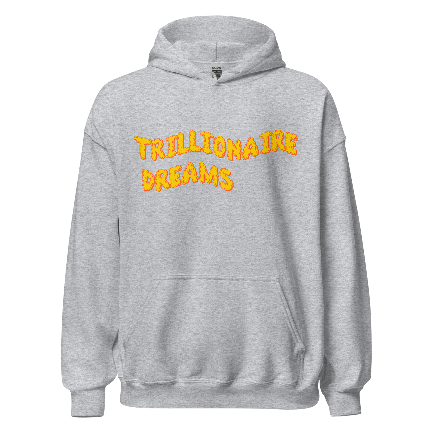 Trillionaire Dreams Yellow/Orange Wavy Logo Unisex Hoodie