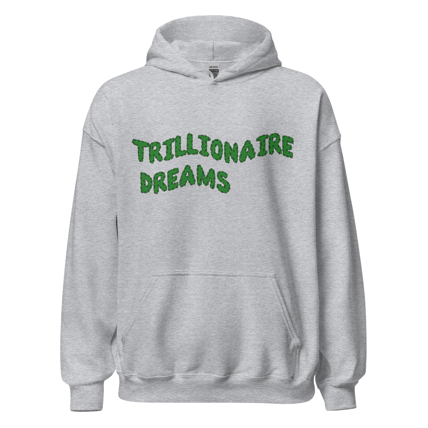 Trillionaire Dreams Green Wavy Logo Unisex Hoodie