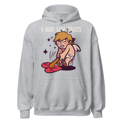 1-800-LUV-FADES "Cupid Tantrum" Unisex Hoodie