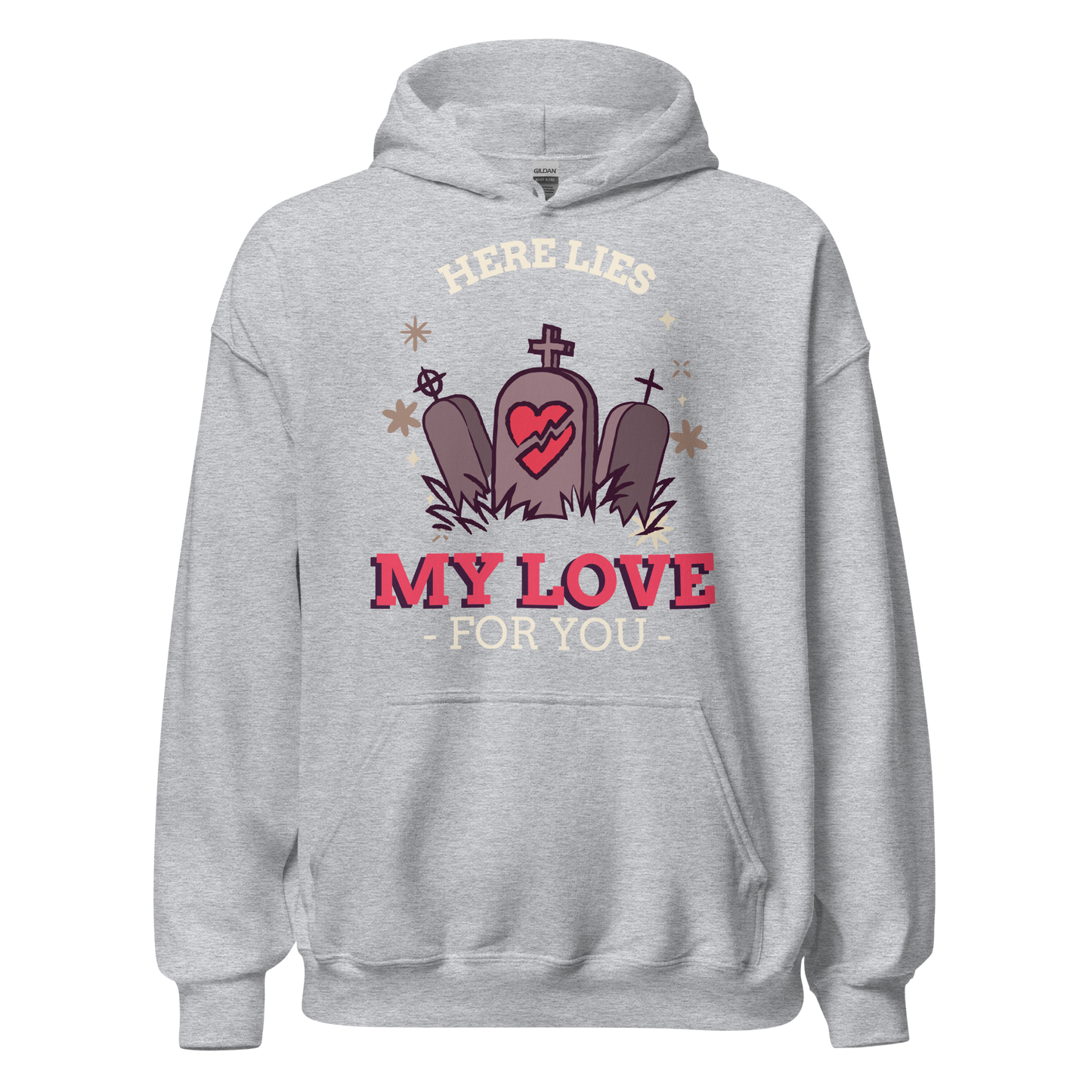 1-800-LUV-FADES "Love Cemetery" Unisex Hoodie