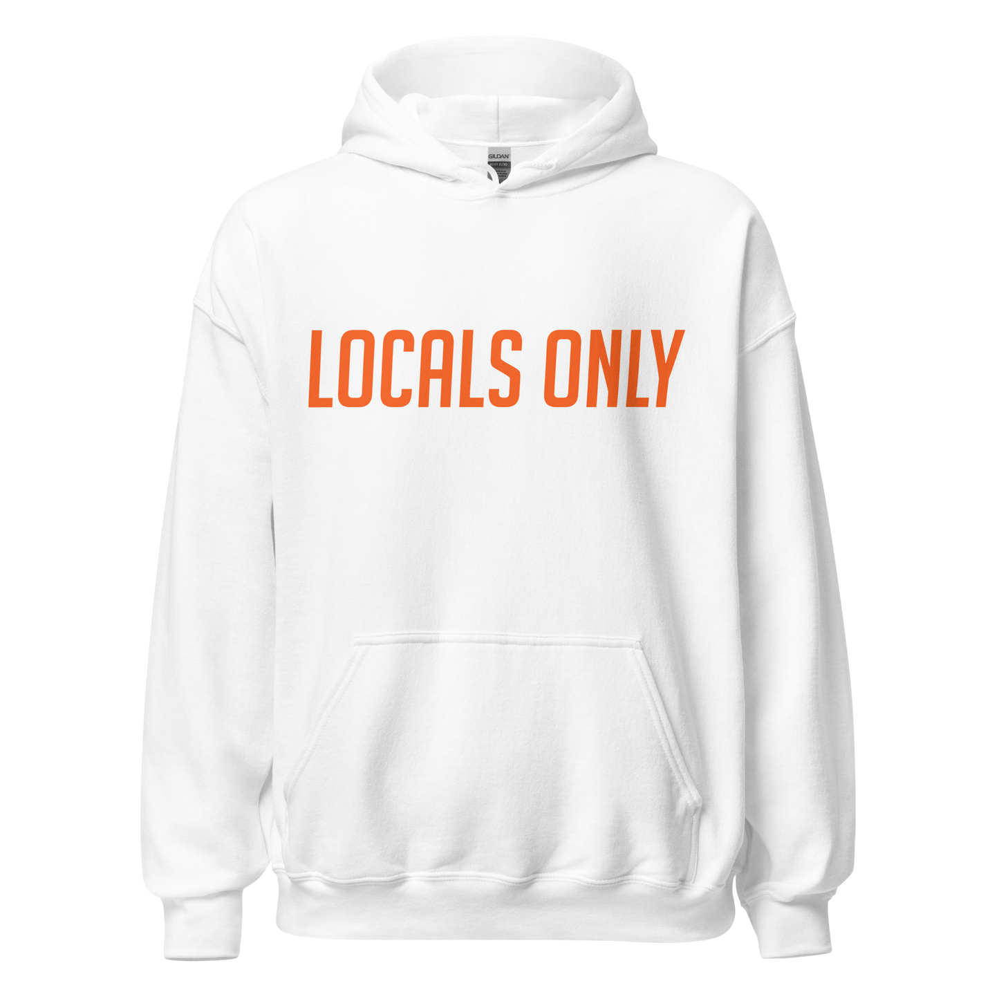 Dort Hwy. Clothing Dept. Orange Font Unisex Hoodie