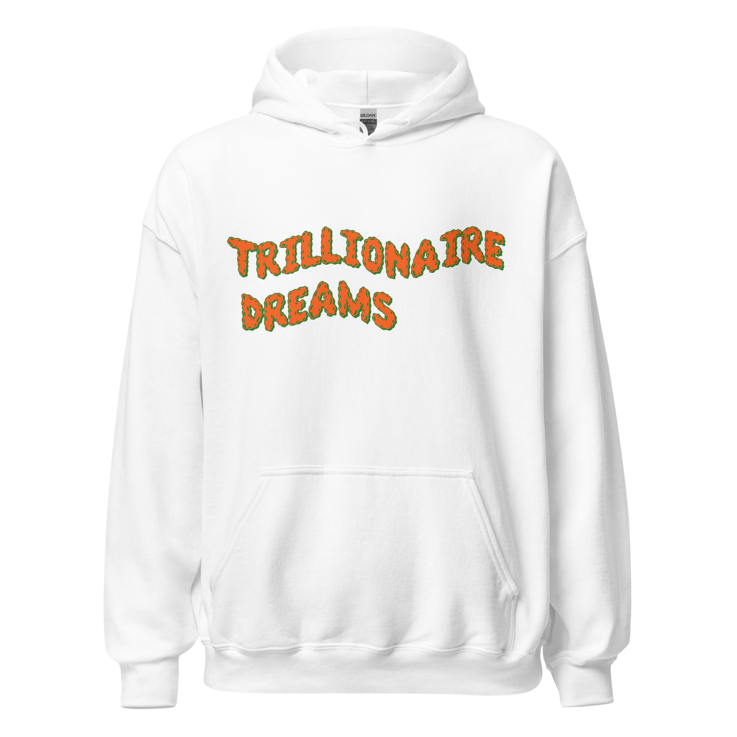 Trillionaire Dreams Orange/Green Wavy Logo Unisex Hoodie