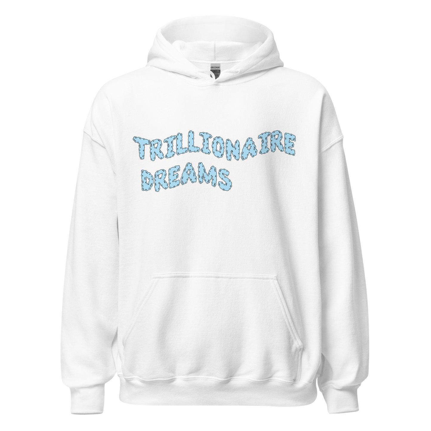 Trillionaire Dreams Baby Blue Wavy Logo Unisex Hoodie