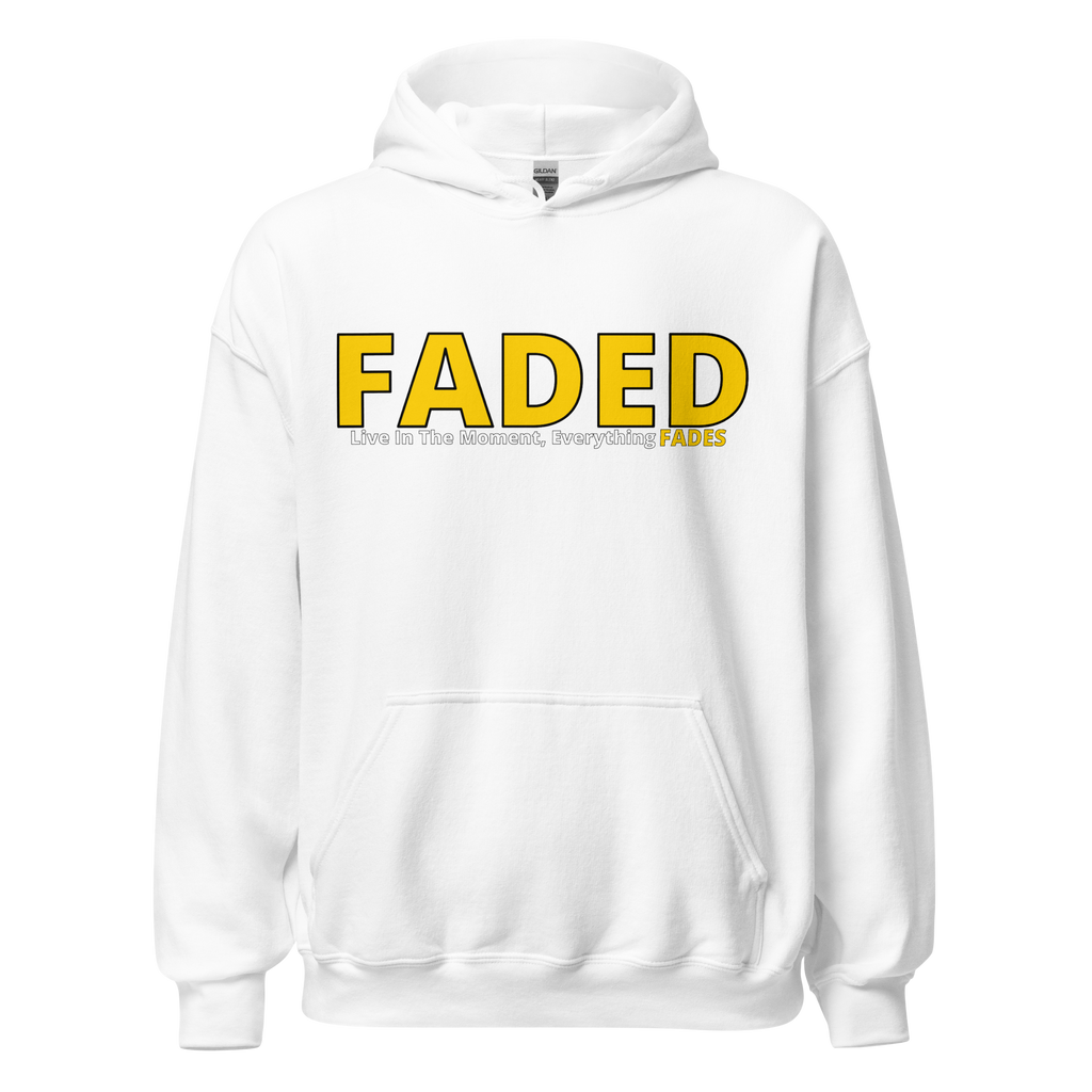 Faded (Yellow Logo) “Live In The Moment” Unisex Hoodie