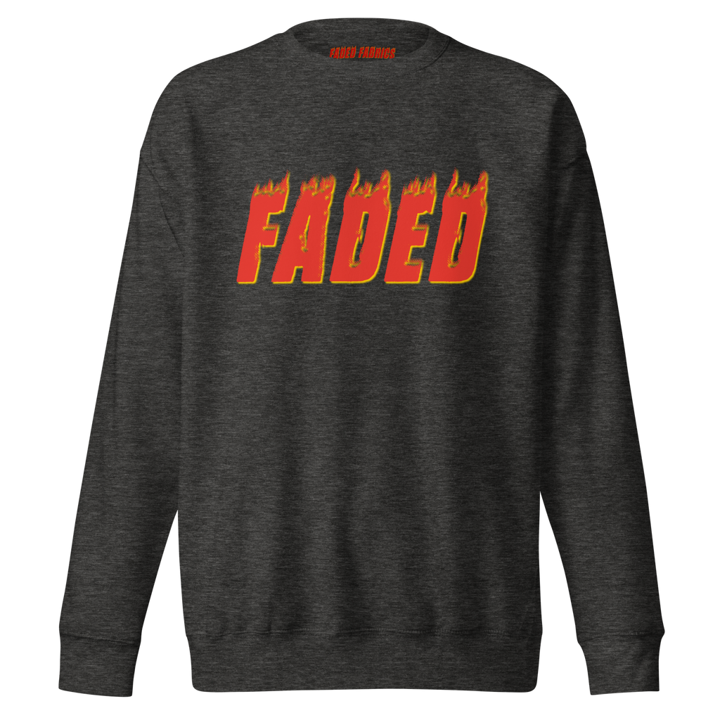 Faded Flames Premium Sweatshirt
