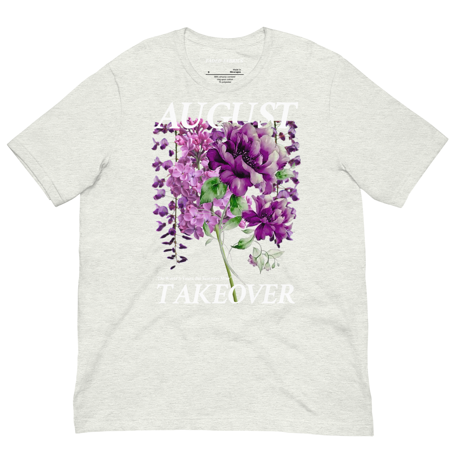 August Takeover Lavender Floral Unisex T-Shirt