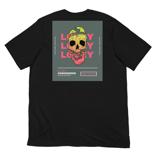 LOVEY X FADED FABRICS (Pink XOXO) Unisex T-Shirt