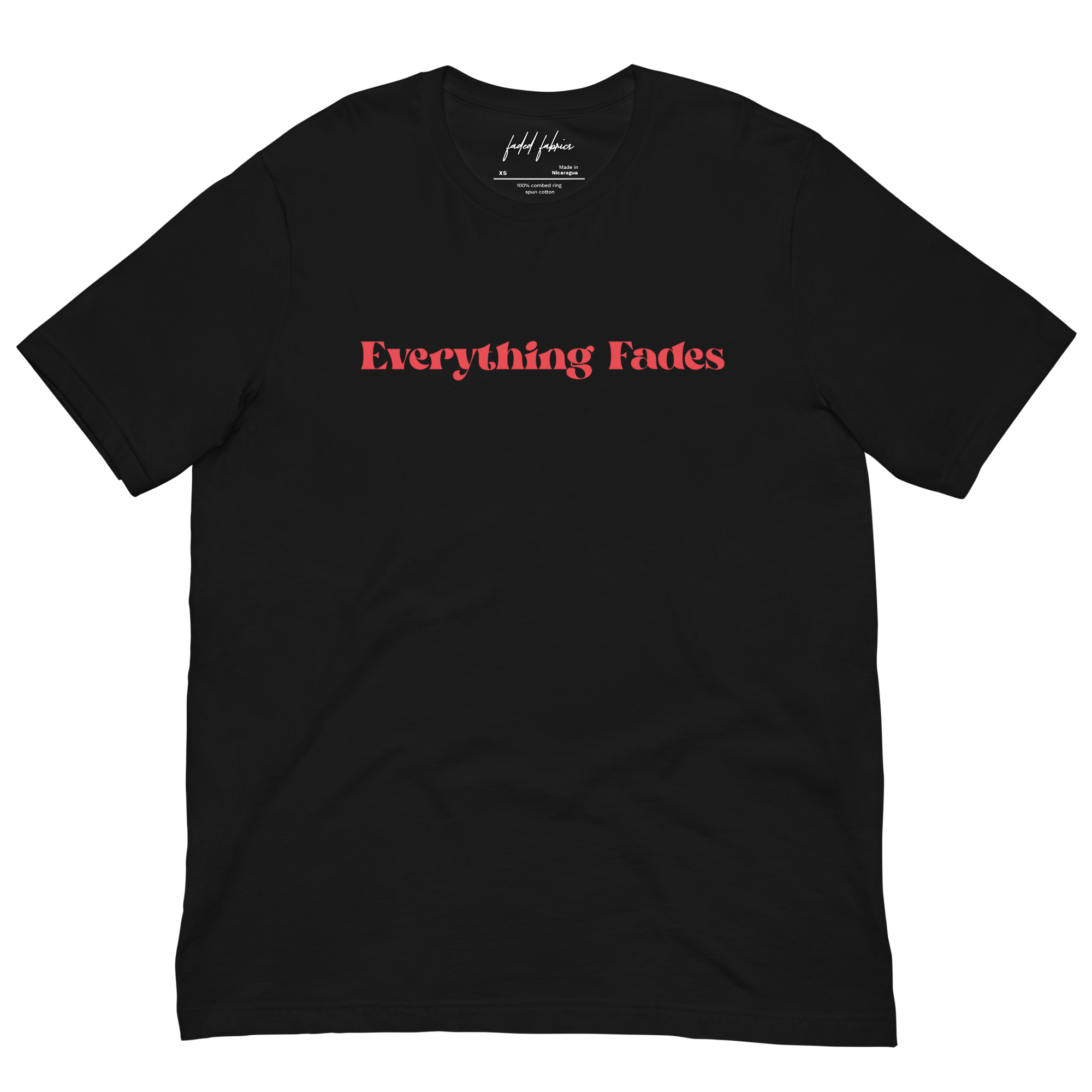 Everything Fades Red Logo Unisex T-Shirt