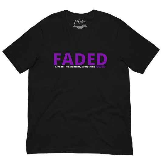 Faded (Purple Logo) “Live In The Moment” Unisex T-Shirf