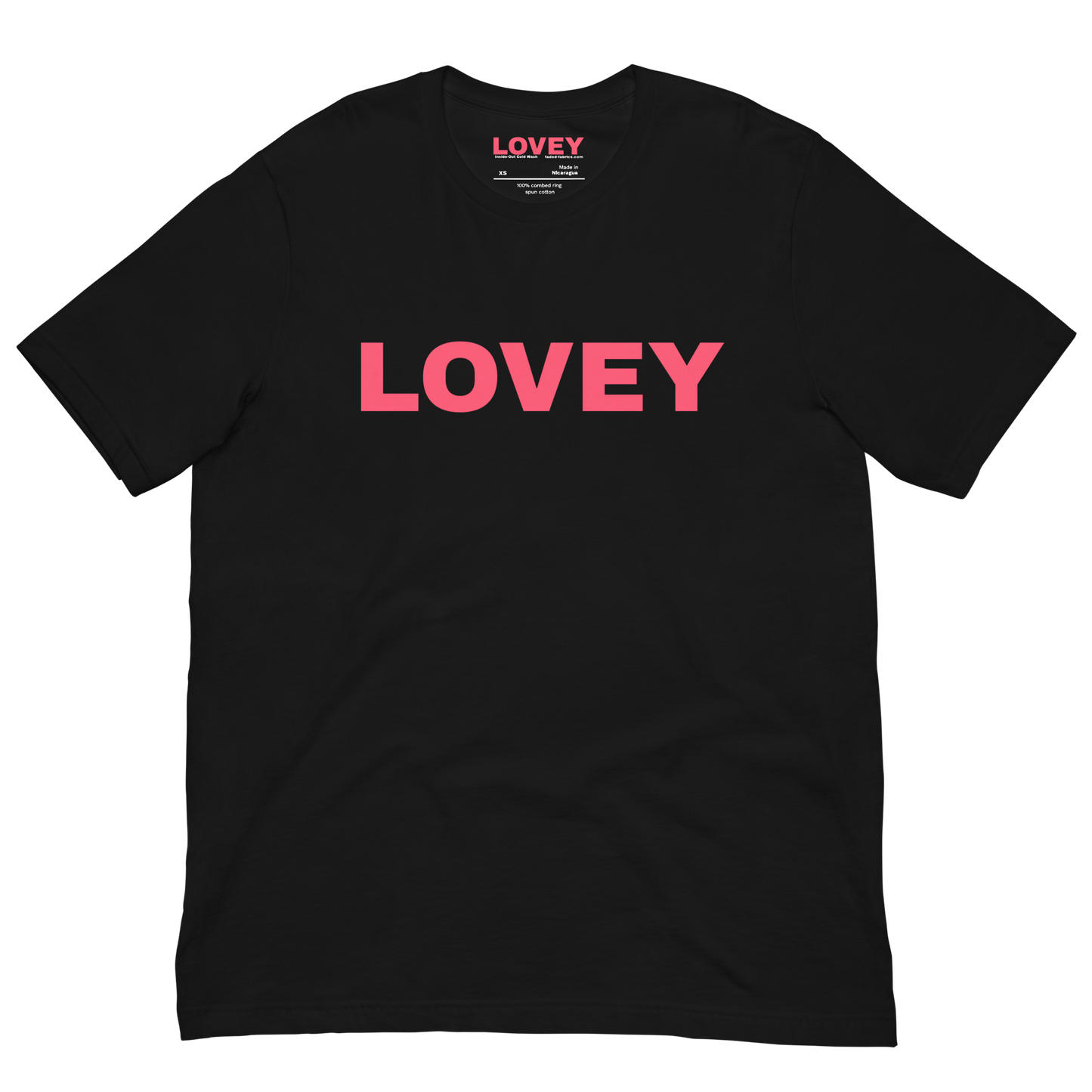 LOVEY X FADED FABRICS (Pink XOXO) Unisex T-Shirt