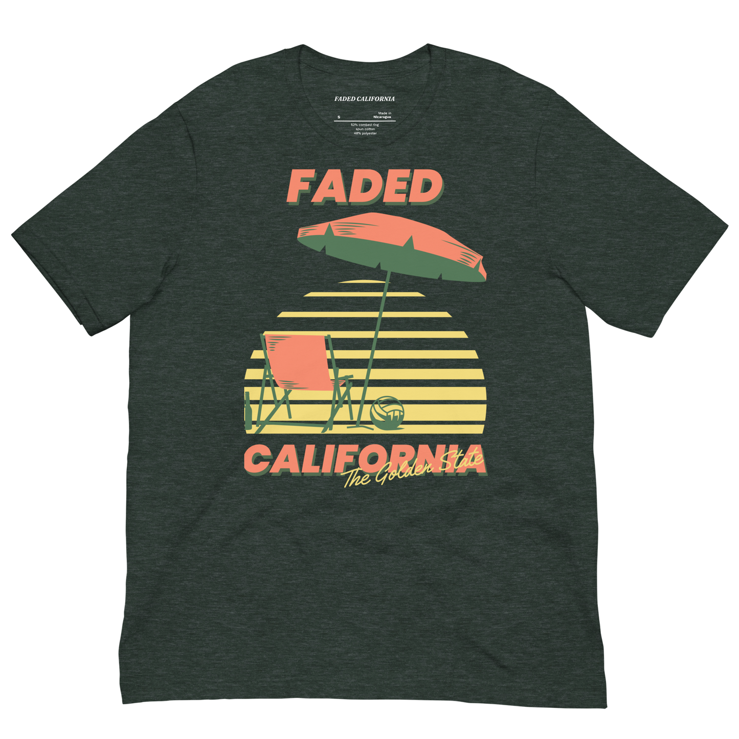 Faded California Golden State Unisex T-Shirt