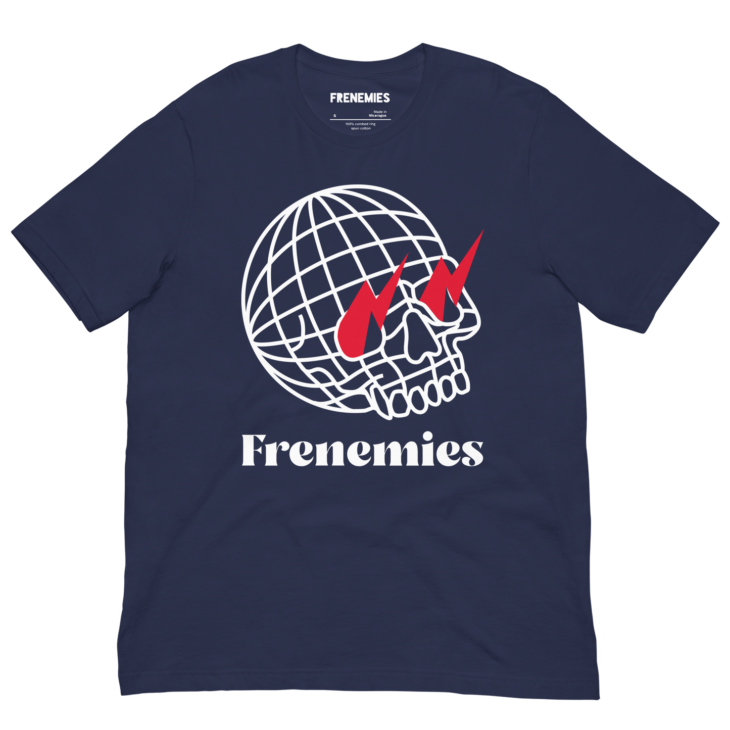 FRENEMIES Original Skull (Red Lightining) Unisex T-Shirt