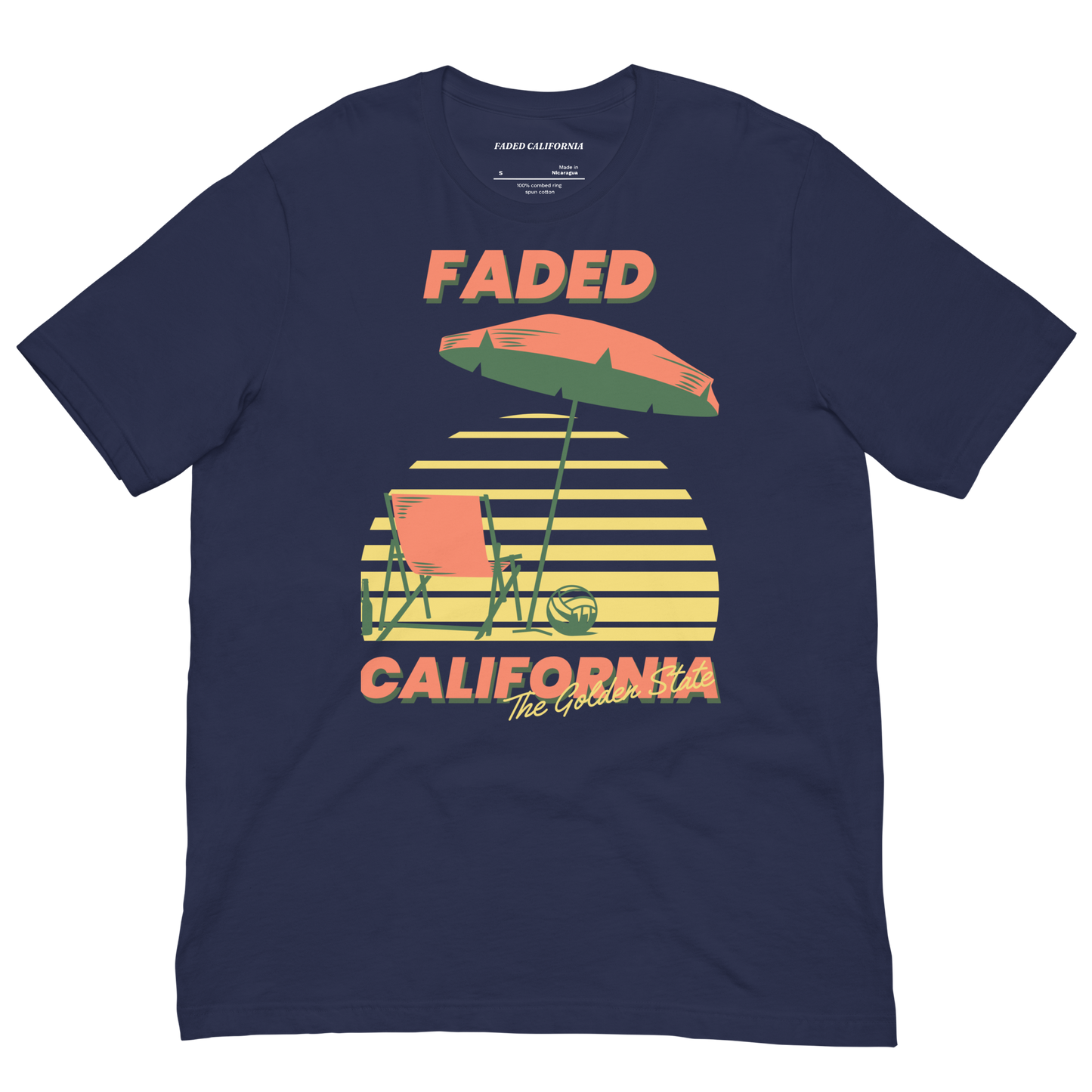 Faded California Golden State Unisex T-Shirt