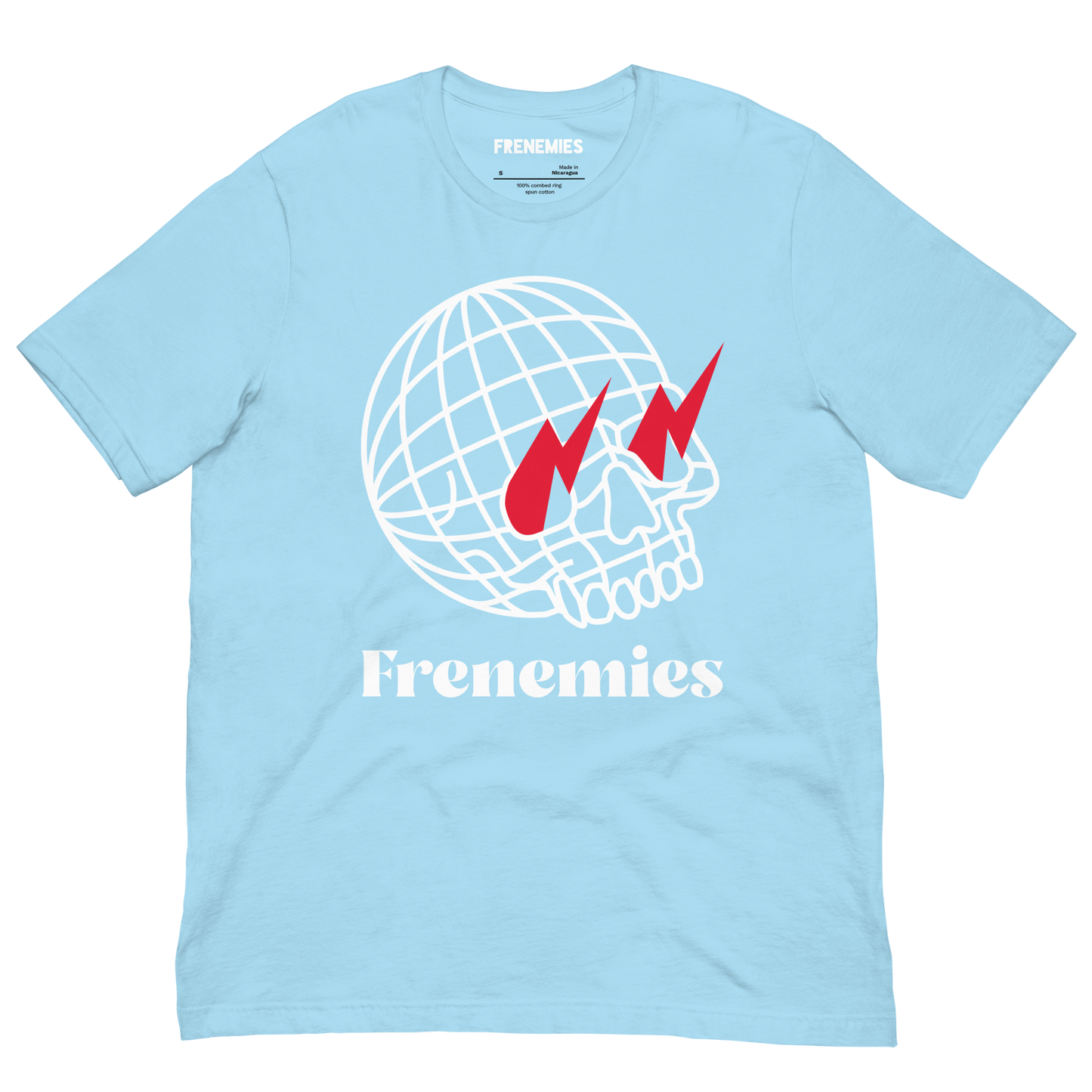 FRENEMIES Original Skull (Red Lightining) Unisex T-Shirt