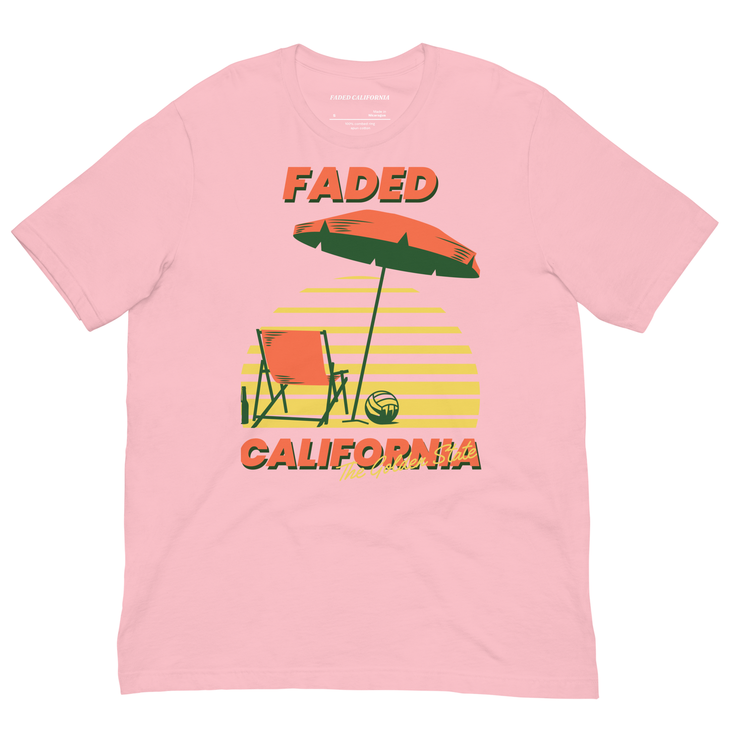 Faded California Golden State Unisex T-Shirt