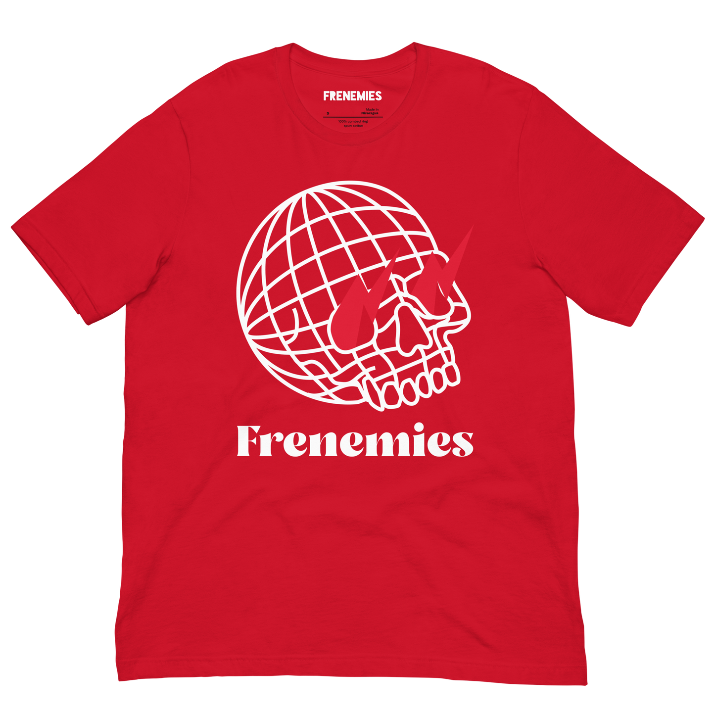 FRENEMIES Original Skull (Red Lightining) Unisex T-Shirt