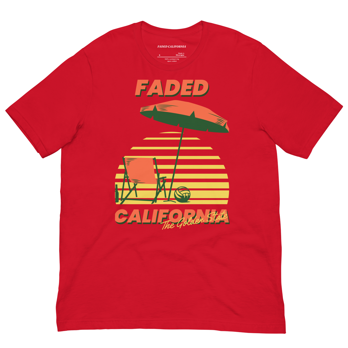 Faded California Golden State Unisex T-Shirt