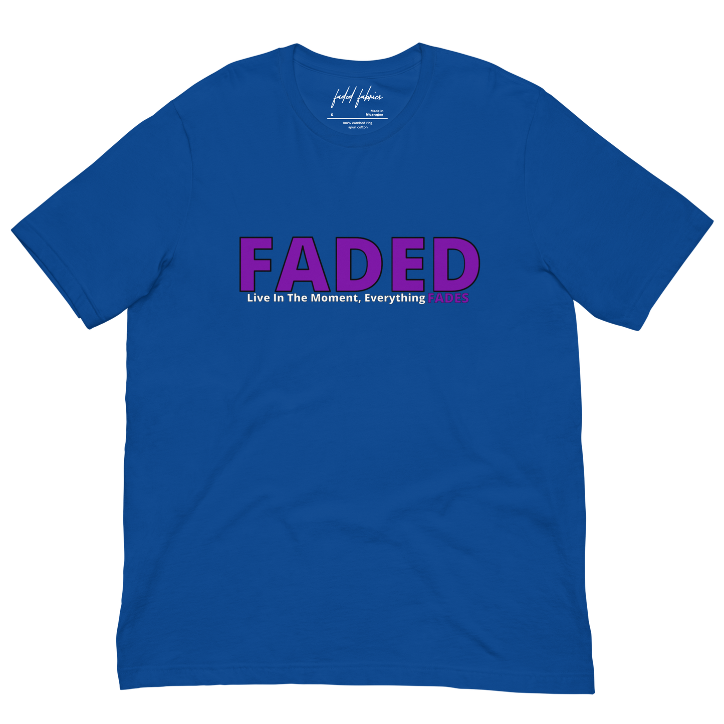 Faded (Purple Logo) “Live In The Moment” Unisex T-Shirf