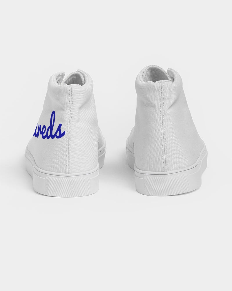 White/Blue Blue Hundreds Men's High-Top Sneakers