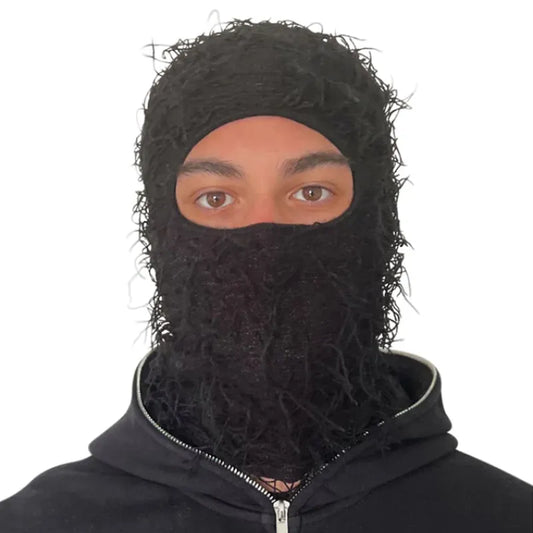 Faded Ski Mask Fuzzy Balaclava