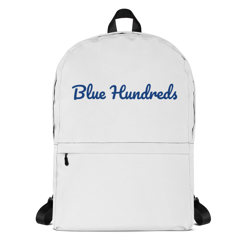 White/Blue Blue Hundreds Backpack