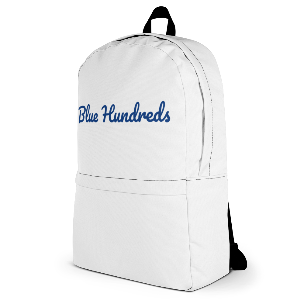 White/Blue Blue Hundreds Backpack