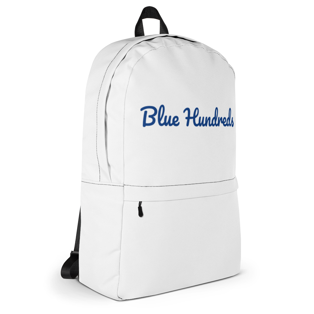 White/Blue Blue Hundreds Backpack