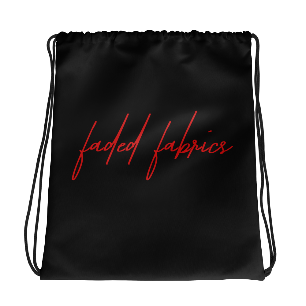 Faded Fabrics Drawstring Bag