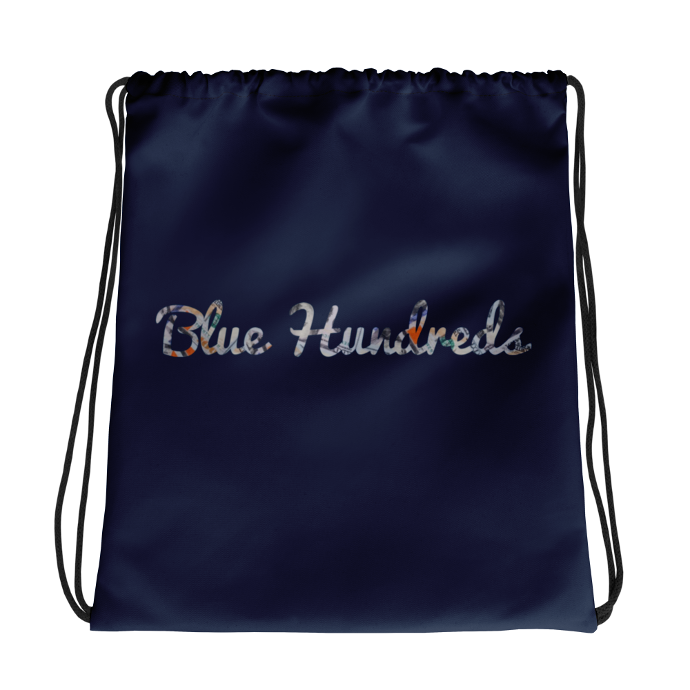 Blue Hundreds Navy Drawstring Bag