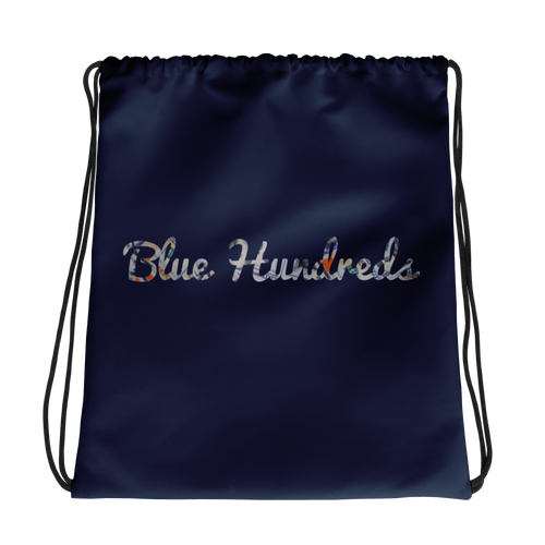 Blue Hundreds Navy Drawstring Bag - Faded Fabrics