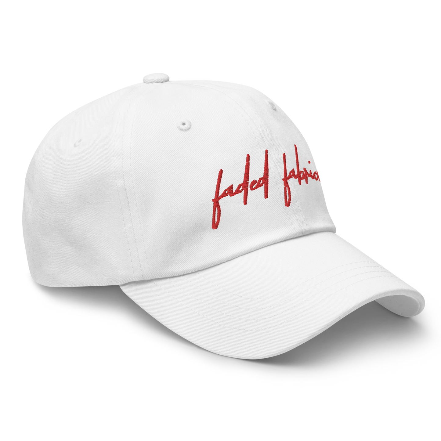 Faded Fabric Embroidered Dad Hat